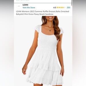Cute white dress perfect for summer